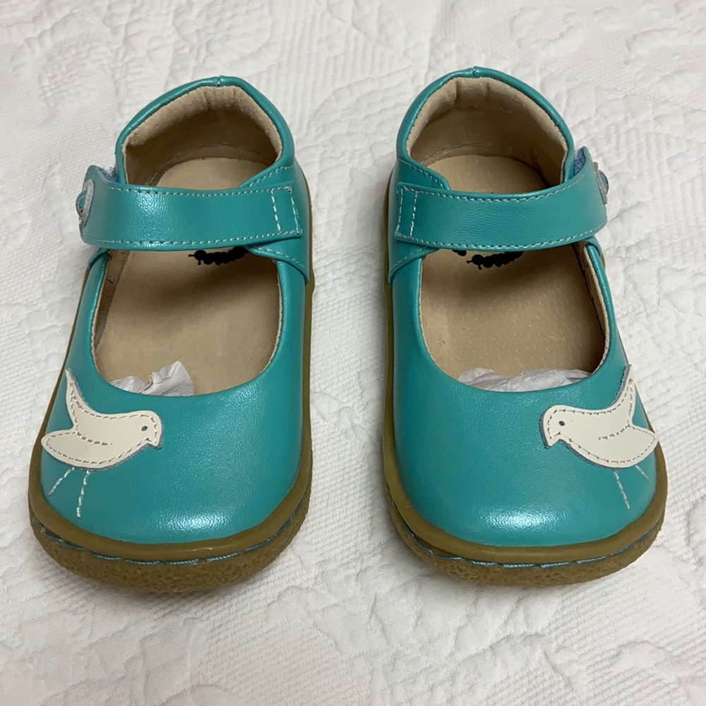 Livie & Luca Pio Pio sz 8 NIB aqua blue teal bird
